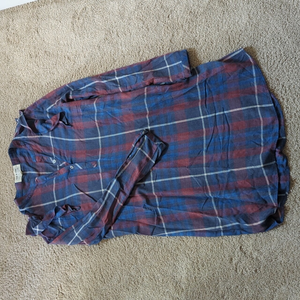 Cloth and Stone plaid shirt dress - medium